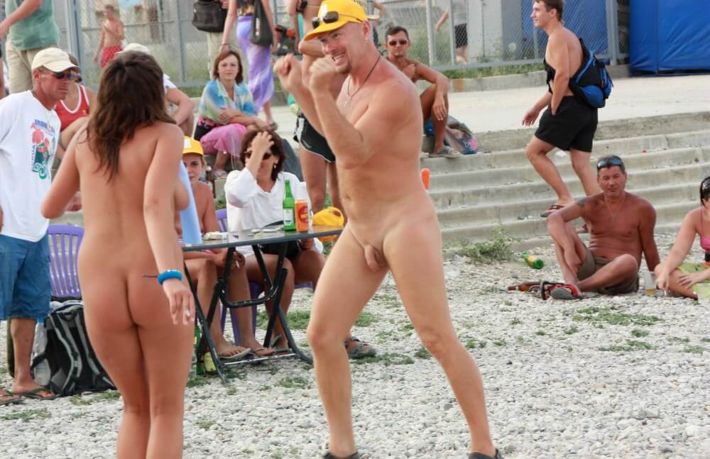 Pics Neptune Beach Cleanup - Taking Off Ones Clothes