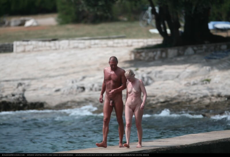 Nora FKK Beach Visitors Big photo gallery - Clothing is also a mask for a nudist