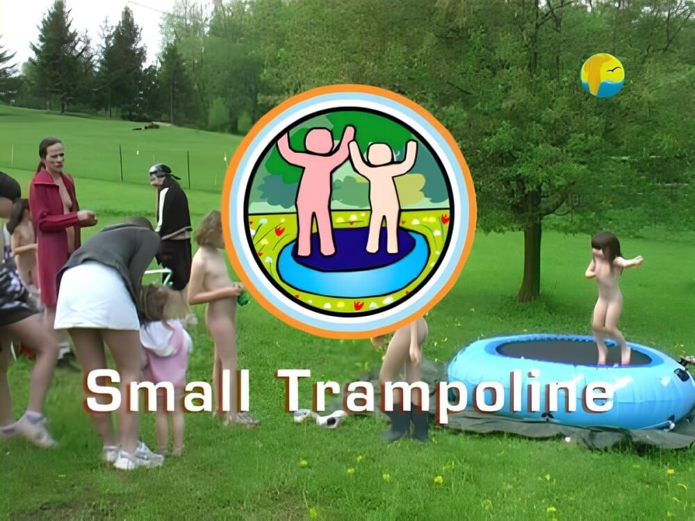 Naturist Freedom: Small Trampoline - Nudism promotes inner happiness