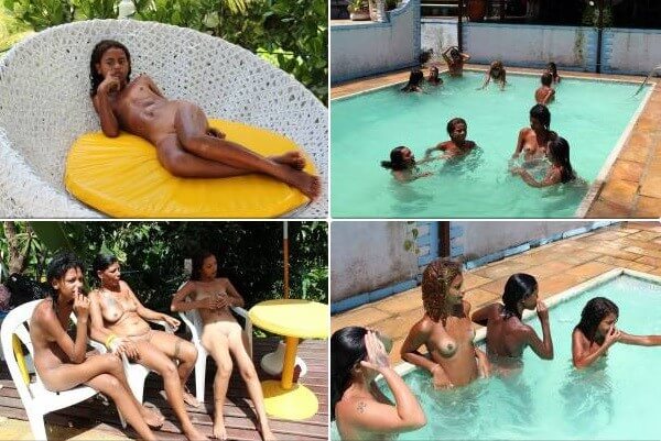 Brazil Pool Sunbath photos - Naturism promotes honesty and an open connection with the body