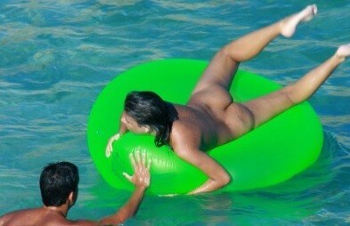 Hot Day Beach Walkers gallery - Popularizing nudism among the general public