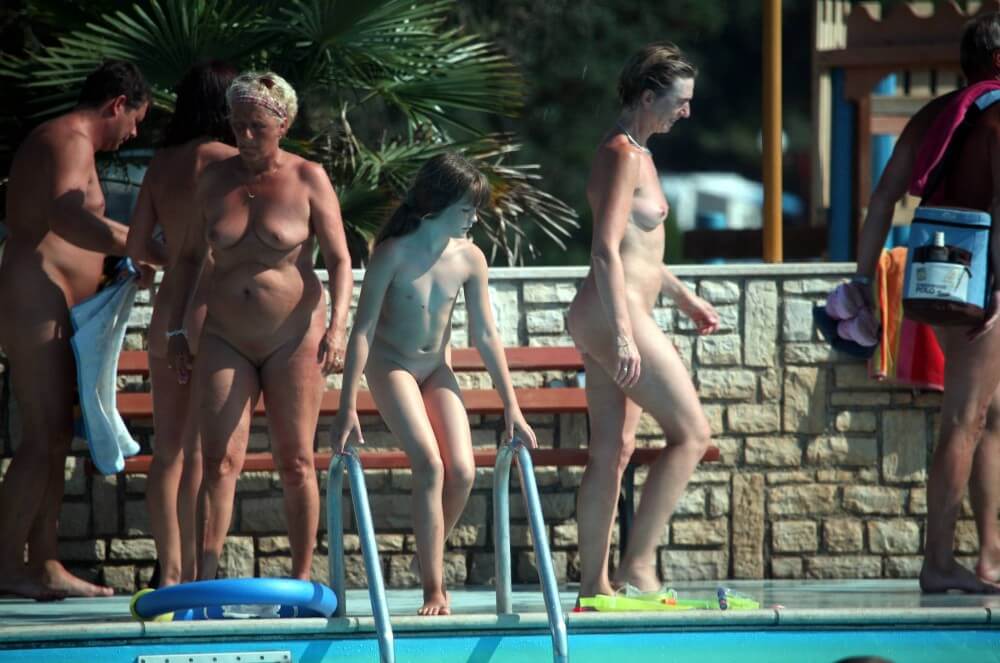 Naturist Pool Cleaning-Up pics - Accepting oneself fully is the foundation of naturism and nudism
