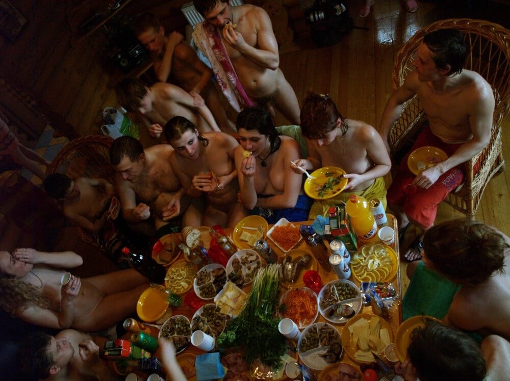 Family Valentines Dinning pics - Nudism helps strengthen friendships