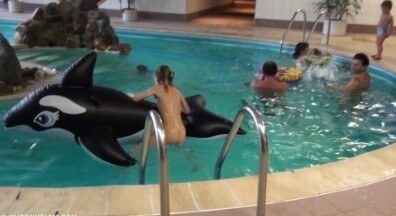 Indoor dolphin ride Full HD - A Haven for Those Who Wish to Go Naked