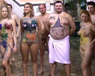 AquaPark Pageant Night Full HD video - A nudist promotes tolerance and respect for others